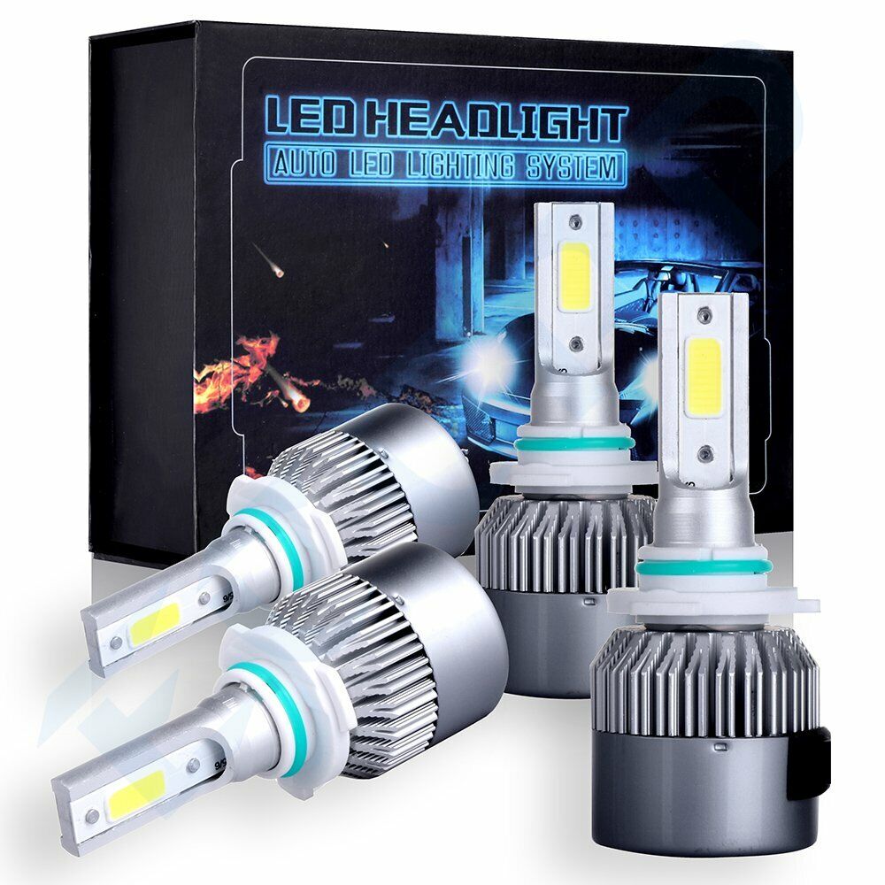 4Pcs 9005 9006 LED Headlights Kit High Low Beam Bulbs 2100W 315000LM White 6000K