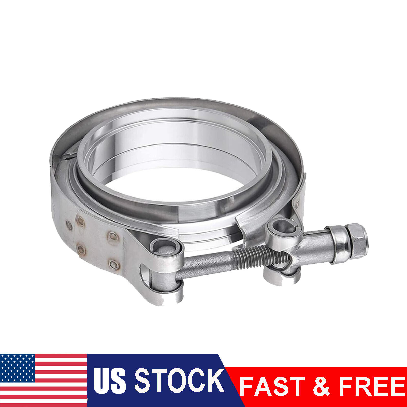 3 inch V-Band Clamp & 304 Stainless Steel flange kit Vband for Exhaust Downpipe