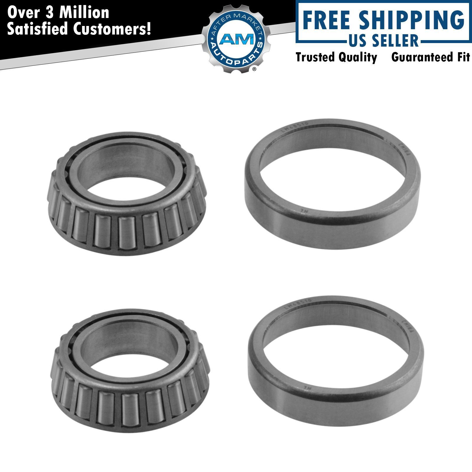 Wheel Bearing & Race Set Pair LH & RH Sides for Chevy GMC Ford Jeep Toyota