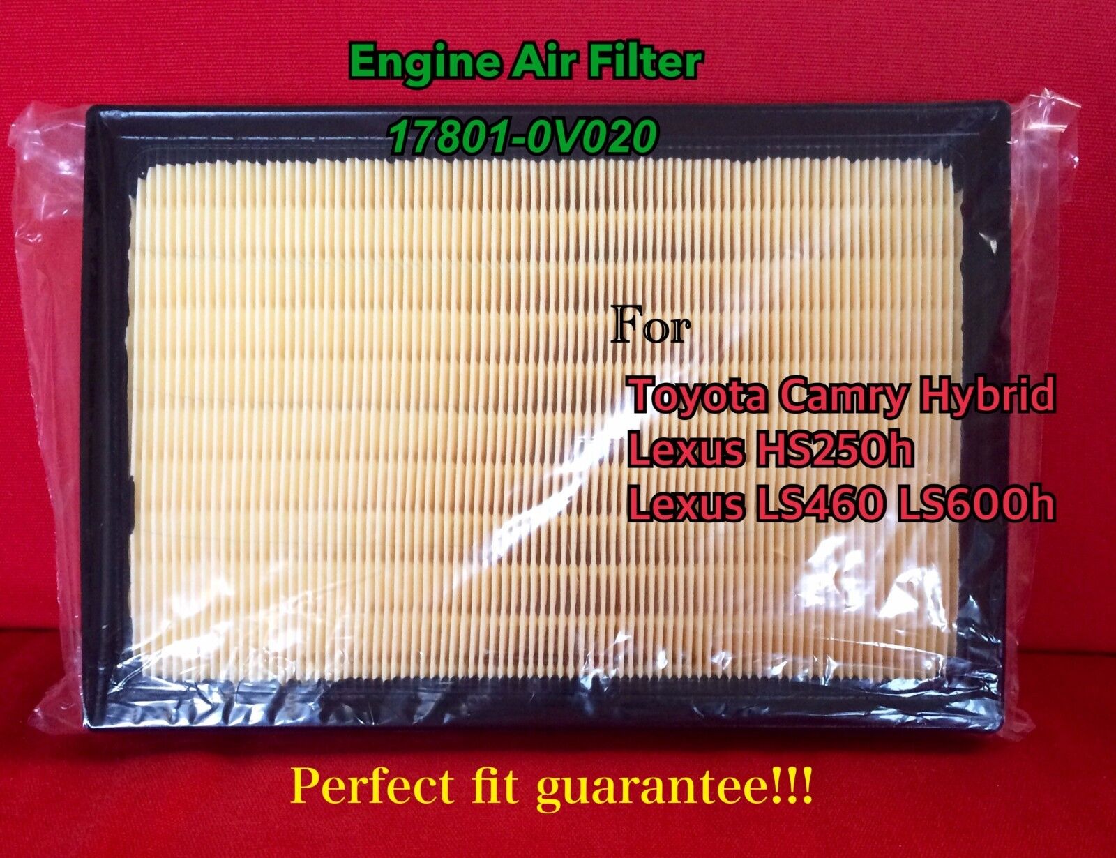 AF5786 Engine Air Filter For CAMRY HYBRID AVALON RAV4 ES300h HS250h 17801-0V020
