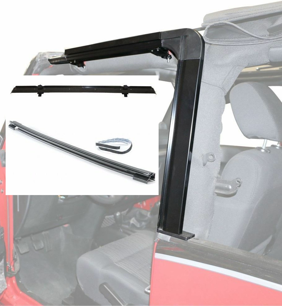 07-18 bowless door surrounds tailgate bar header kit FOR Jeep Wrangler JK 2 door