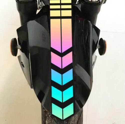 Motorcycle Scooter Bike Fender Decal Sticker Reflective Auto Racing Arrow Stripe