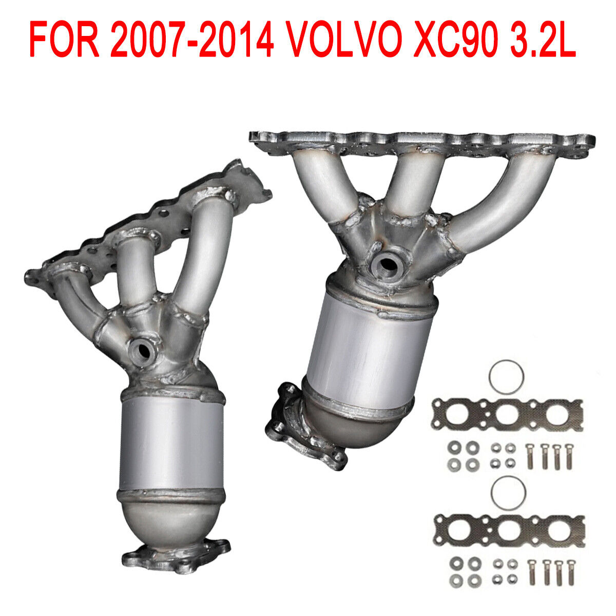 Exhaust Manifold Catalytic Converter For 2007-2014 Volvo XC90 3.2L 16664 16665