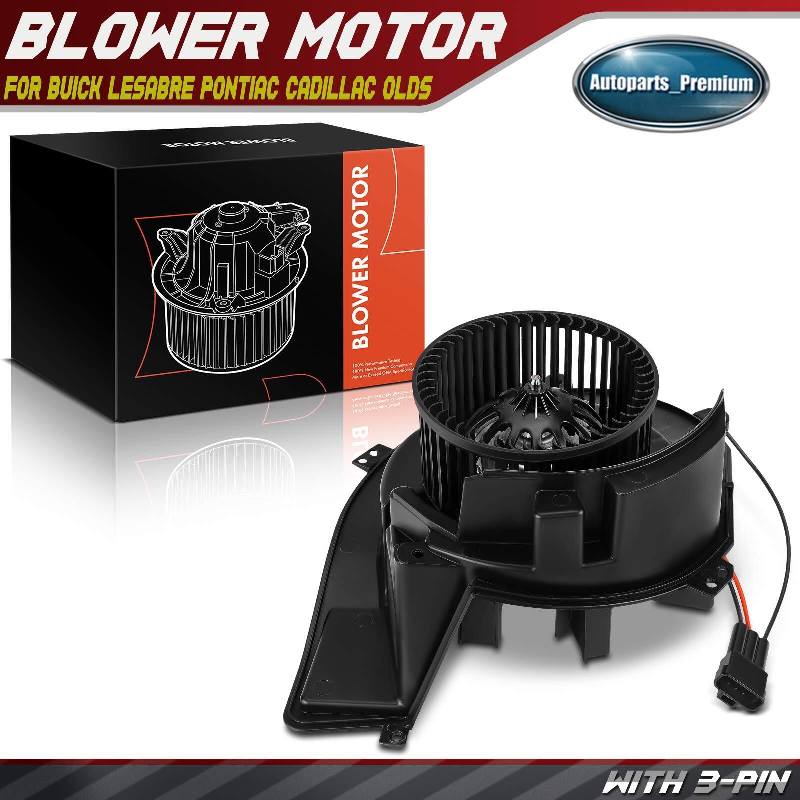 Heater Blower Motor w/ Wheel for Buick LeSabre Pontiac Bonneville DeVille Aurora