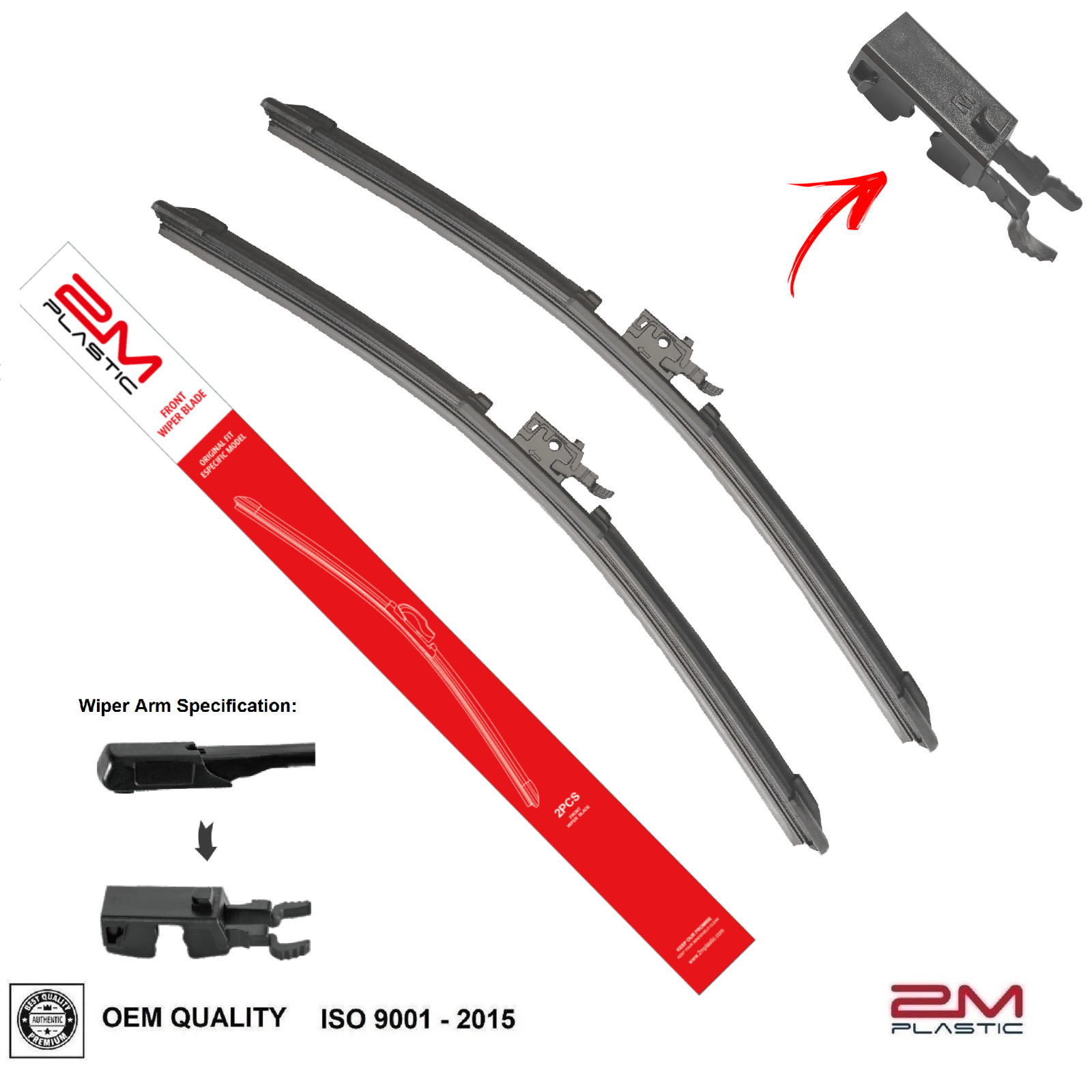 Front Windshield Wiper Blades For Mercedes-Benz CLA250 CLA45 AMG 2015-2021