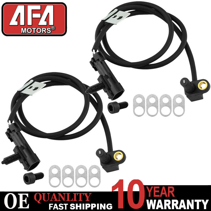 2 Front ABS Wheel Speed Sensor for 97-04 Chevy Blazer S10 GMC Jimmy Sonoma 4WD