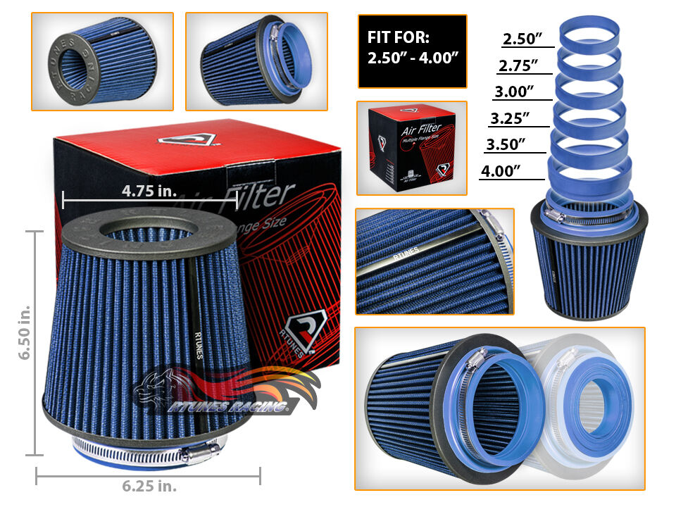 Cold Air Intake Filter Universal BLUE For Plymouth Sundance/Suburban/Special