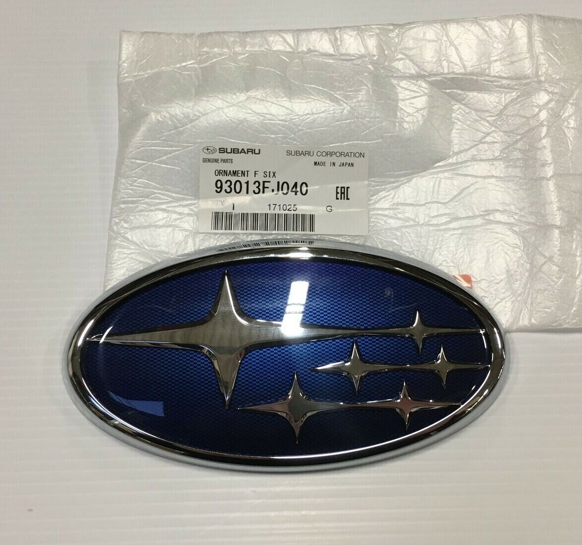 Genuine OEM Subaru 93013FJ040 Front Grille Emblem Badge Ornament