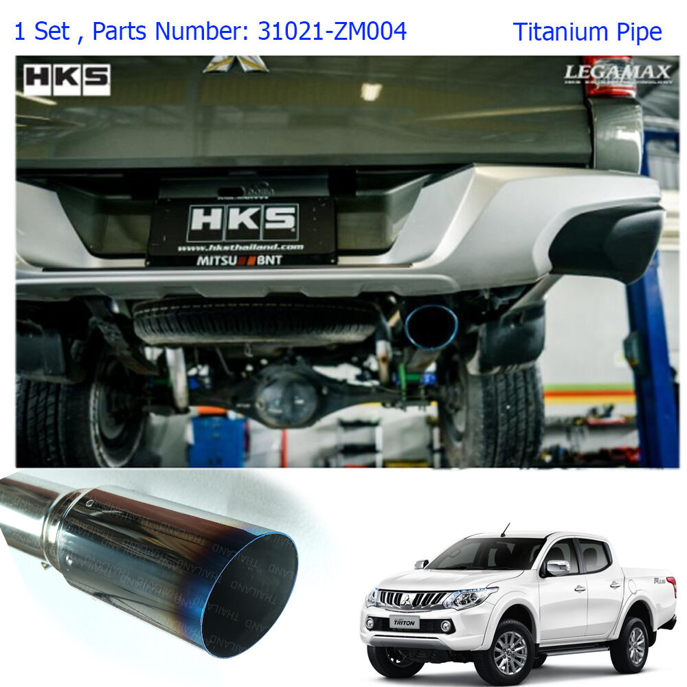 For Mitsubishi L200 Triton 15 2016 17 Stainless Exhaust Pipe Single Anodized Tip