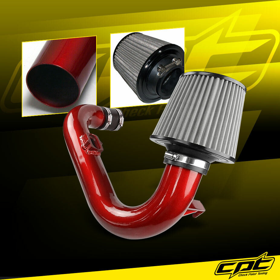 For 12-20 Sonic 1.4L Turbo 4cyl Red Cold Air Intake + Red Filter Cover