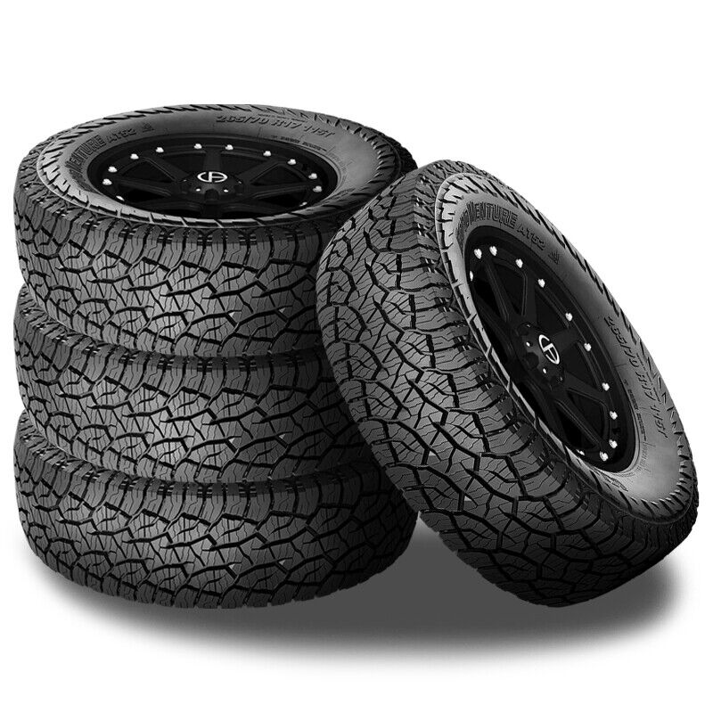 4 Kumho Road Venture AT52 245/75R16 111T All Terrain /Snow Traction /55K Mileage