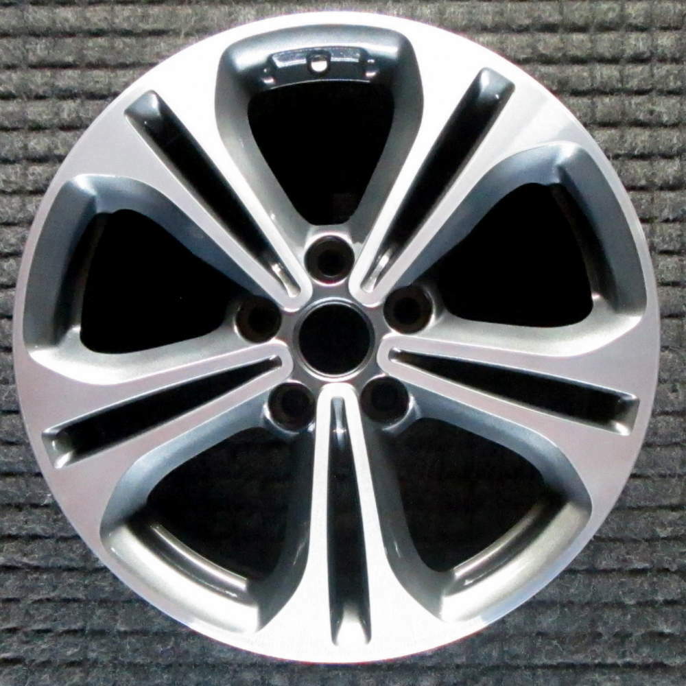 Kia Forte Compatible Replica Machined w/ Charcoal Pockets 17 inch Wheel 2014 to 
