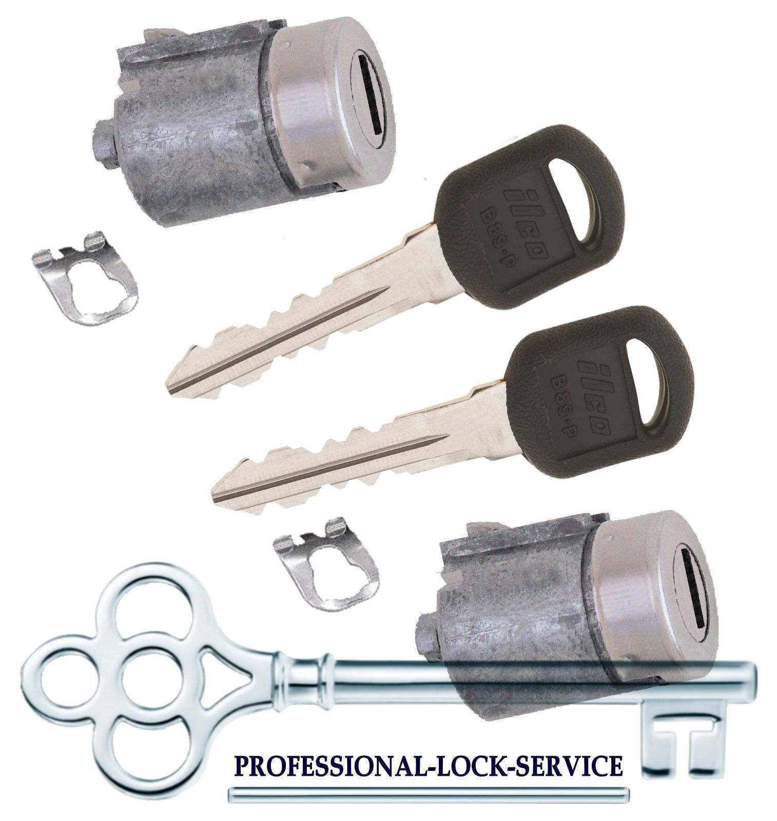 Sonoma S10 Pickup 95-00 Door Lock Key Cylinder Pair Tumbler Barrel 2 Keys