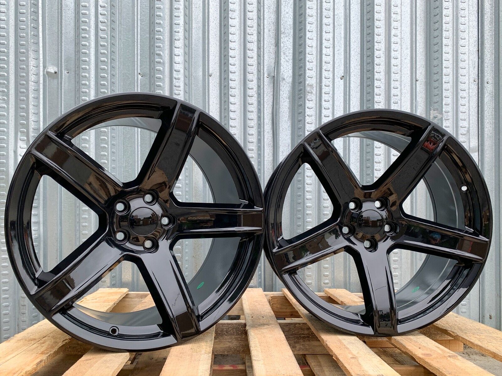 20x9.5 20x11 Dodge Wheels Gloss Black Fits Challenger Charger Hellcat Set of 4