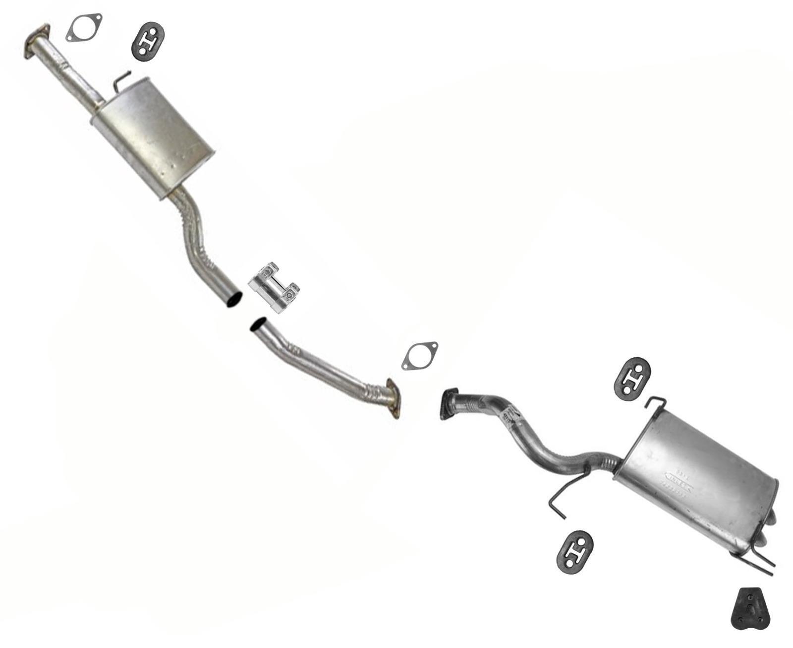 Resonator Extension Pipe Dual Outlet Rear Muffler for 2011-2013 KiA Sorento 3.5L
