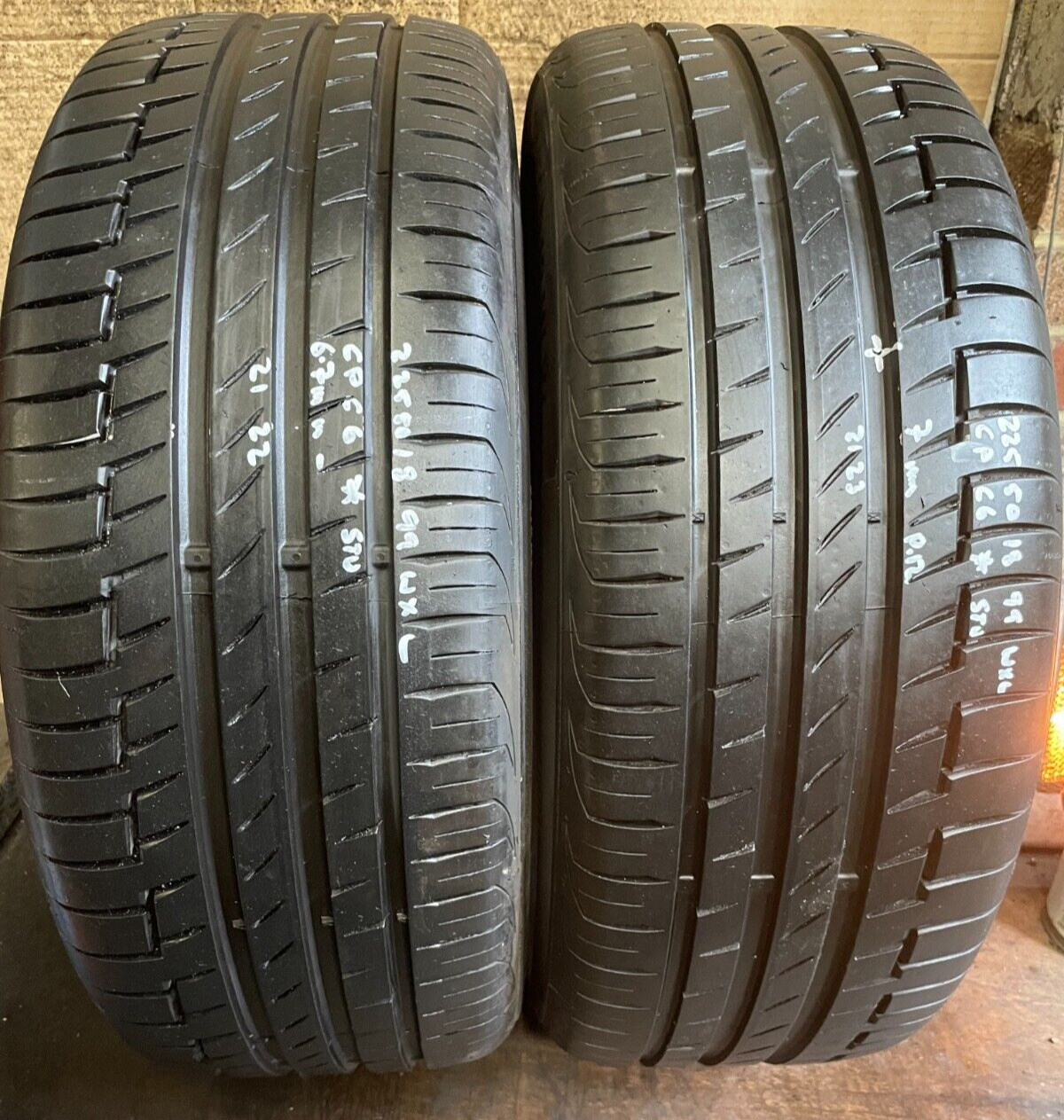 225 50 18 2255018 99W XL 7MM CONTINENTAL PREMIUM CONTACT 6 BMW TYRES