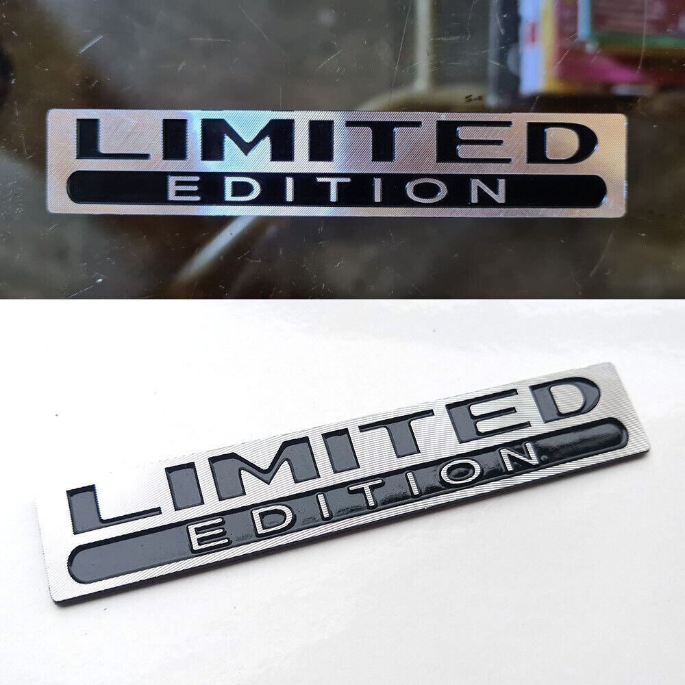 3D Chrome Limited Edition Logo Emblem Badge Decal Metal Sticker Car Accessories