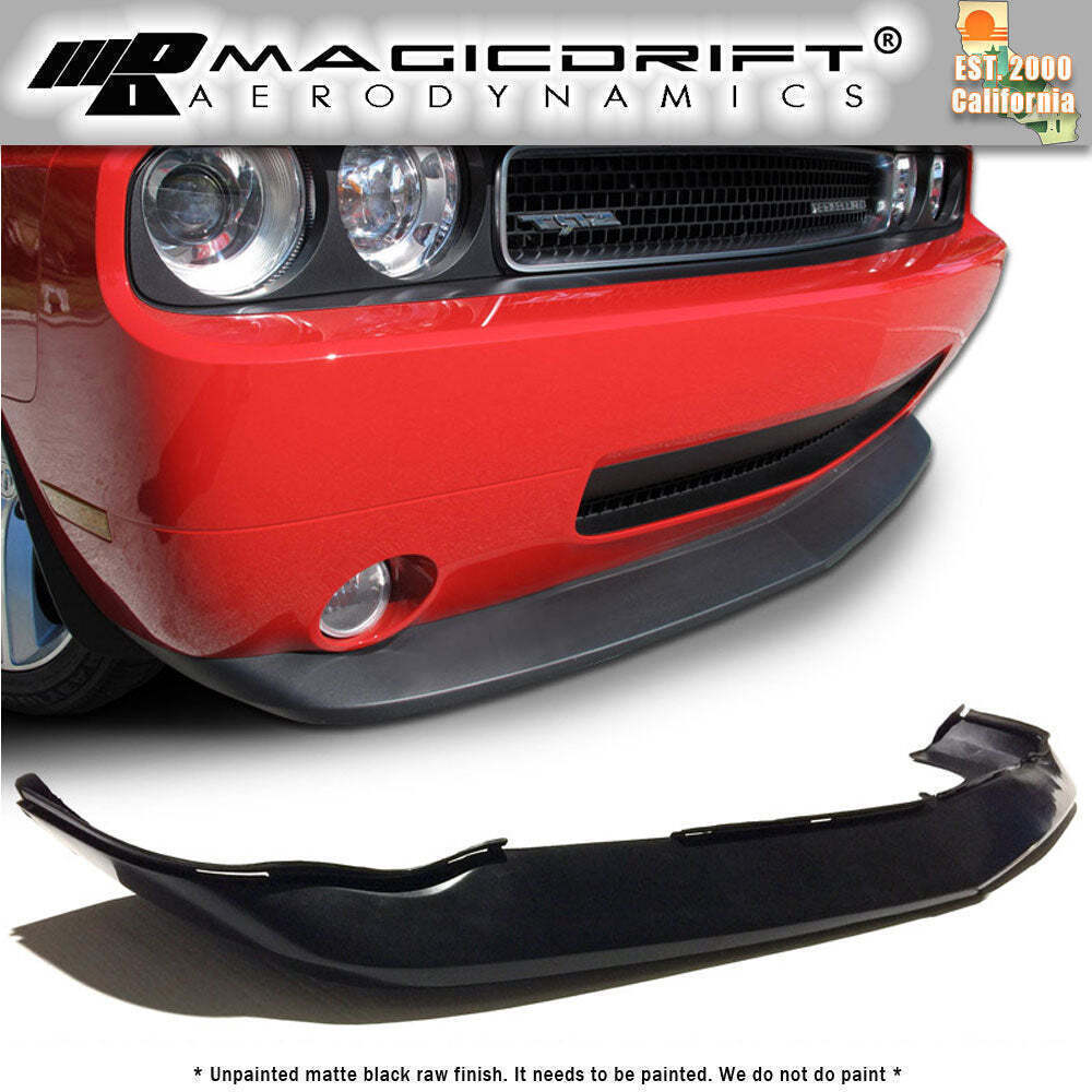 For 08 09 10 DODGE CHALLENGER URETHANE FRONT BUMPER LIP CHIN SPOILER MDP STYLE