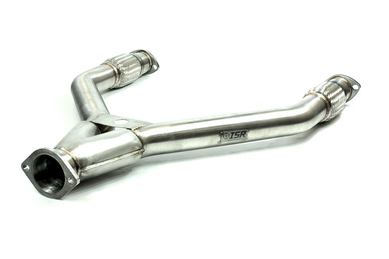 ISR Performance Stainless Steel Exhaust Y Pipe Kit Z34 370z V37 G37 Q60 RWD New