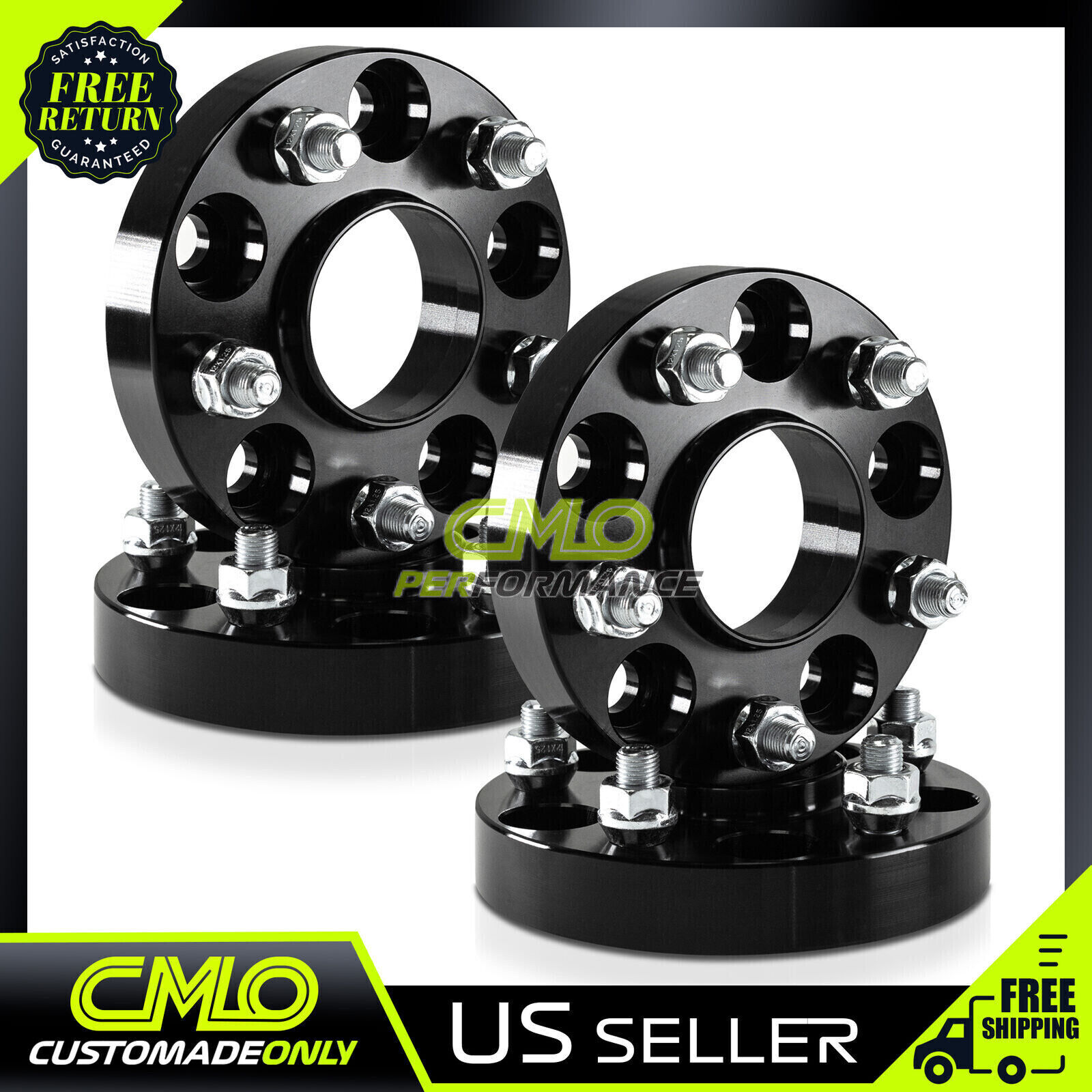 4) 25mm Black Hubcentric Wheel Spacers 5x100 For BRZ impreza legacy Forester 86