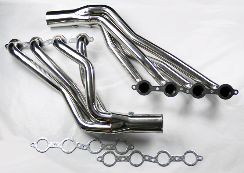 Long Tube Stainless Steel Headers w/ Gaskets for Chevy GMC 07-14 4.8L 5.3L 6.0L 