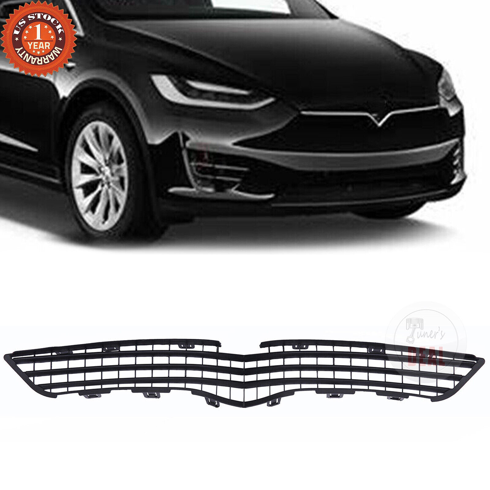 Grill For 2016-2020 Tesla Model X Front Upper Center Intake Grille 1050143-00-E