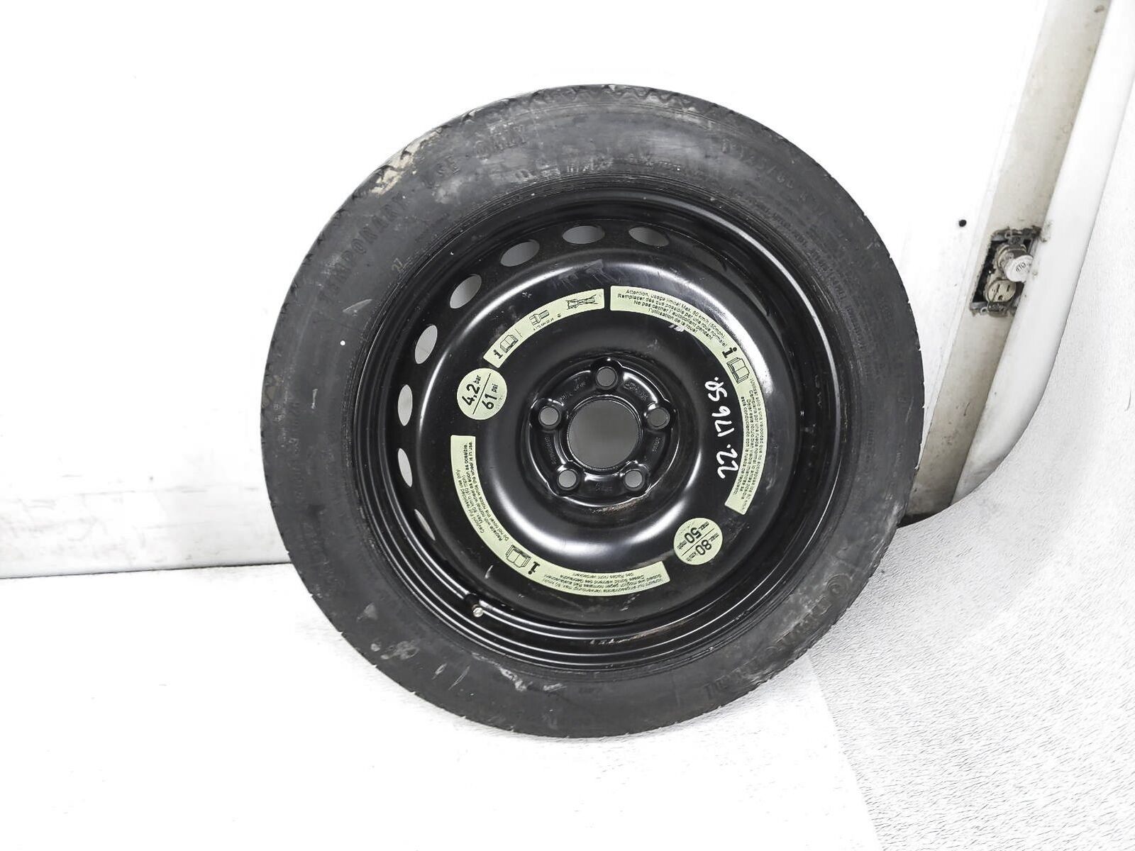 2006-2009 Mercedes-Benz Clk350 T125/80R17 Spare Tire Wheel Rim Donut 2094000002