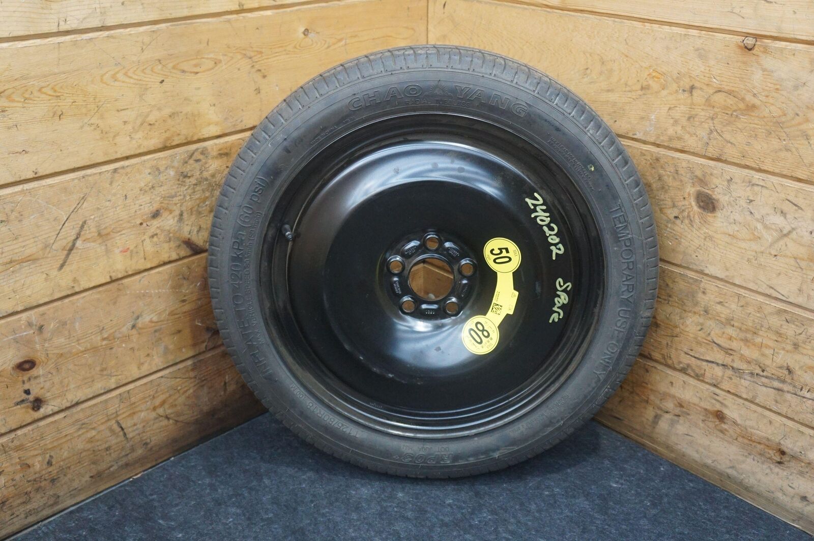 18x4' Inch Emergency Spare Donut Wheel Rim Tire OEM 31362275 Volvo XC90 16-23