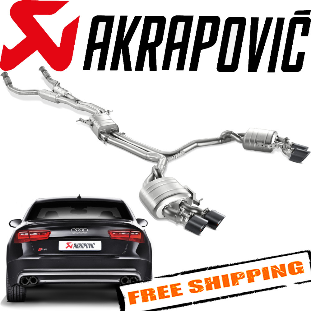 Akrapovic S-AU/TI/6H Evolution Line Exhaust for 13-17 Audi S6 Avant/Limousine C7