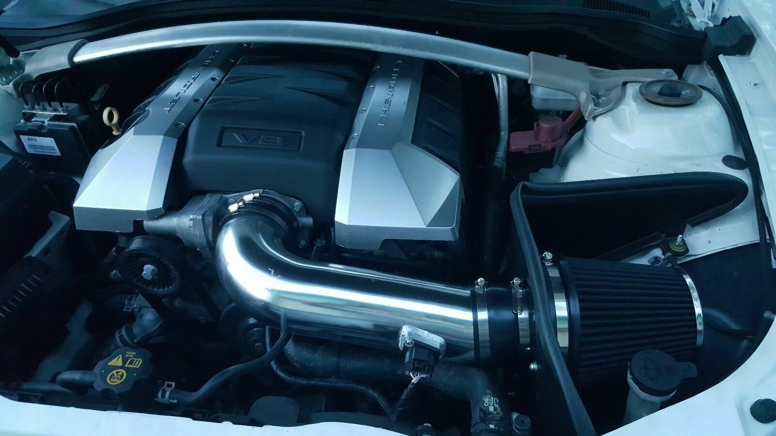 BCP BLACK 2010-2015 Camaro 6.2L V8 Heat Shield Cold Air Intake Kit