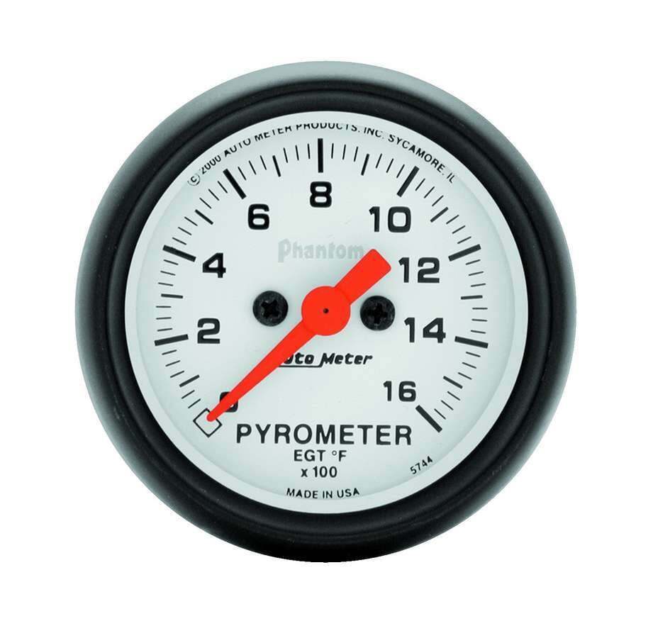 Autometer 5744 Phantom Pyrometer EGT Gauge 2-1/16\