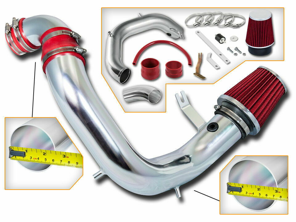 BCP RED 03-05 Neon SRT-4 2.4L Turbo Cold Air Intake Inducton Kit + Filter