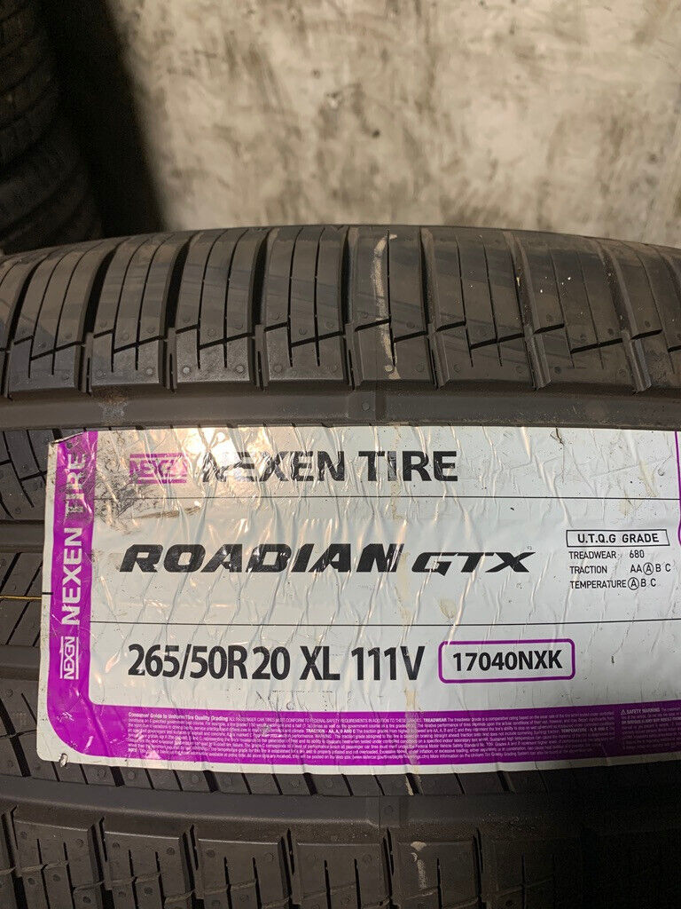 4 New 265 50 20 Nexen Roadian GTX NOS Tires