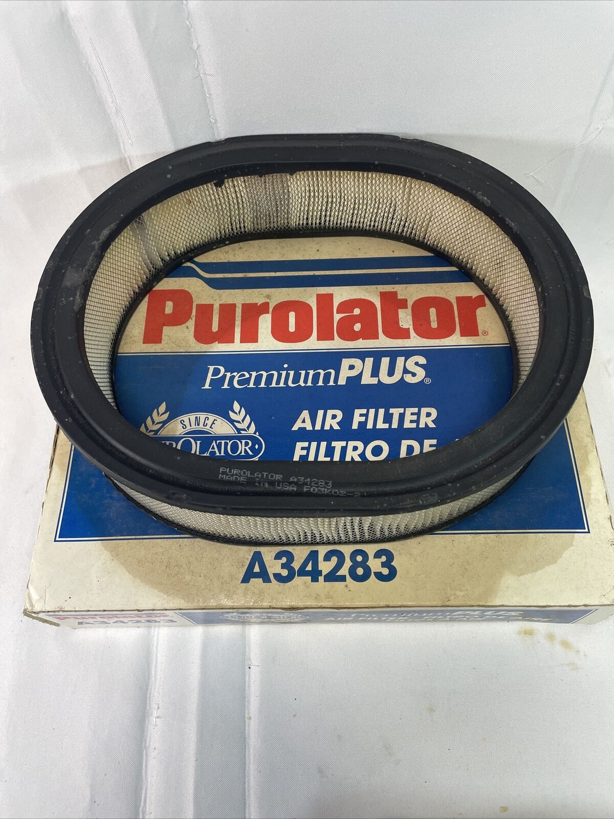 Vintage Purolator Air Filter Fits Nissan Stanza 1982-1983 Part Number A34283