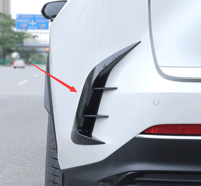Carbon Fiber Rear Bumper Both Side Air Inlet Trim For Lexus NX250 350 2022-2023