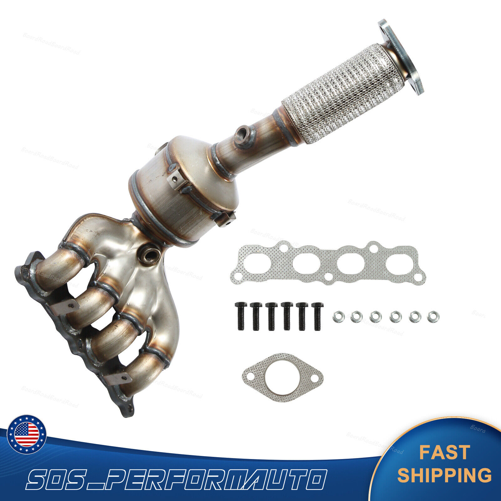 For FORD FIESTA 1.6L Manifold 2011 TO 2018 2019 Catalytic Converter Direct Fit