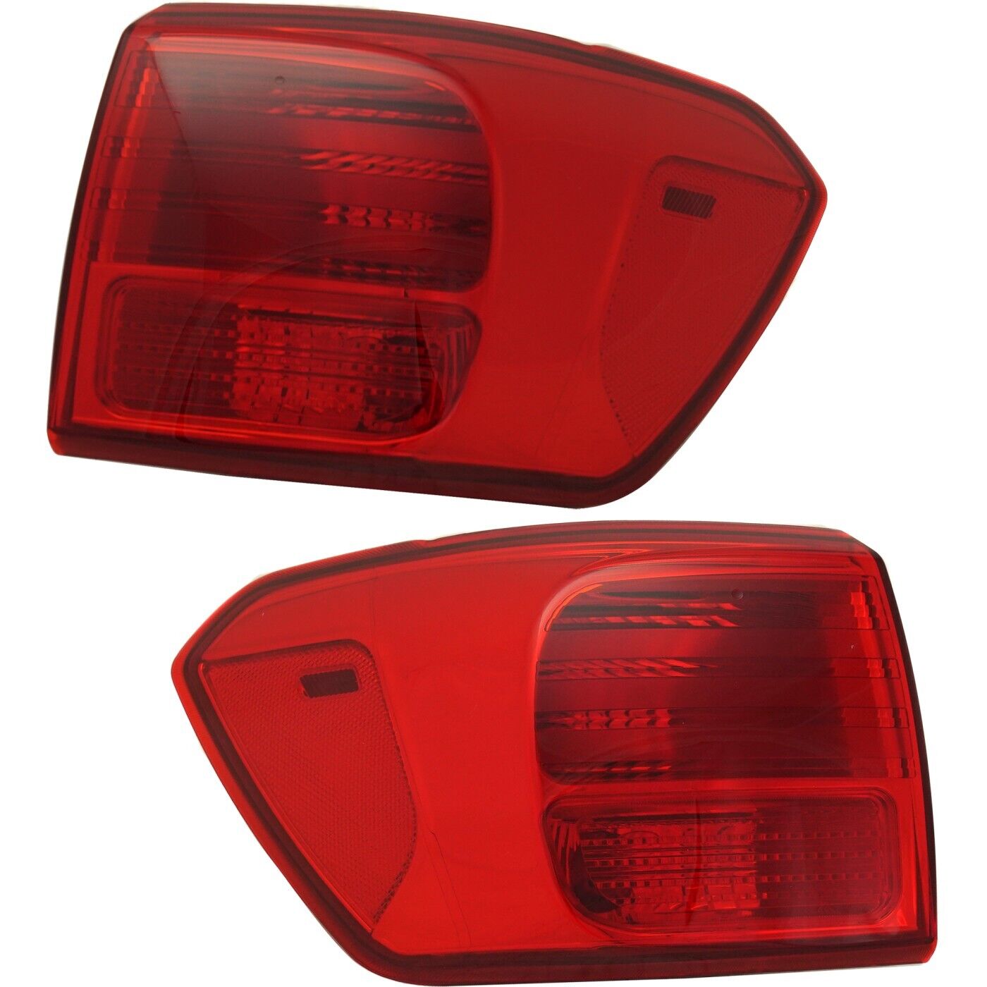 Tail Light Set For 2016-2018 Kia Sedona Left and Right Outer Red Lens Halogen