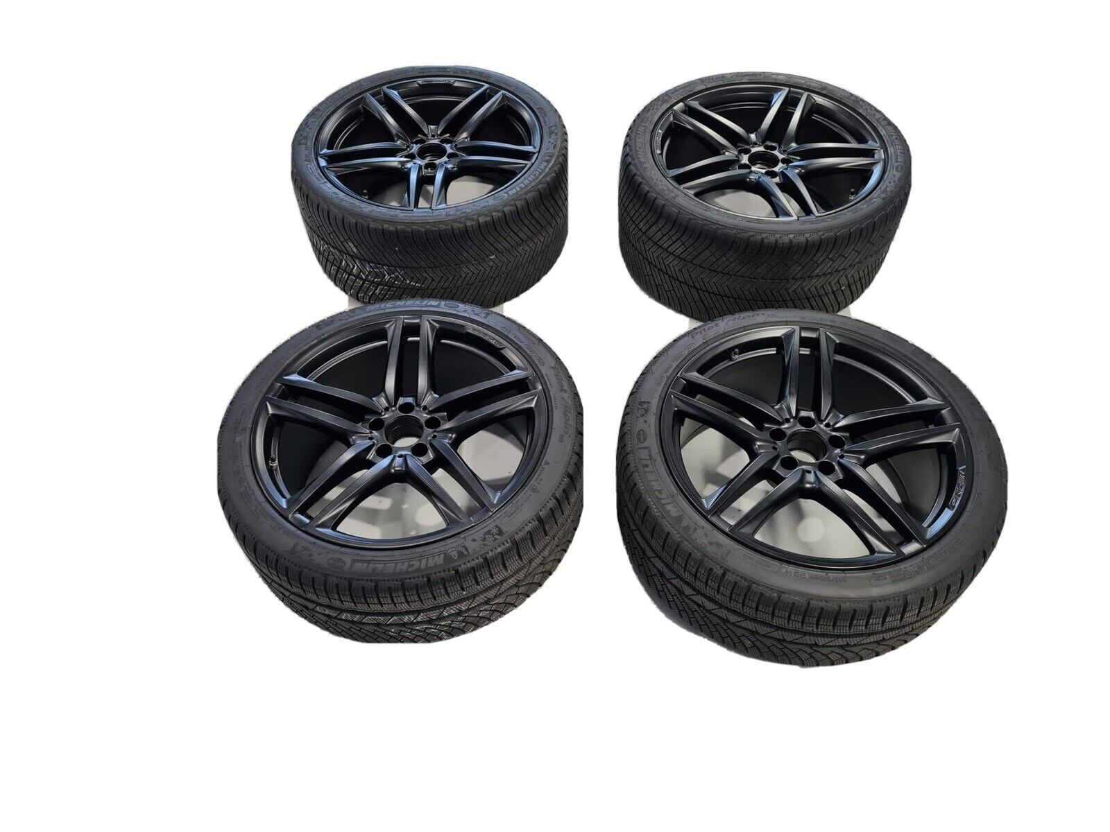 Genuine E63 AMG 5 Twin Spoke W213 Wheels - Michelin Alpin Winter Tyres 20”
