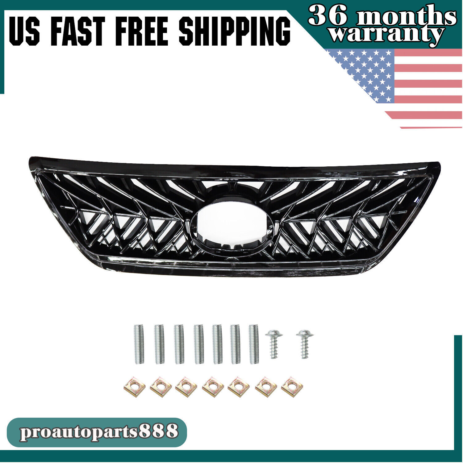 Front Grille Grill FIT For 2003-2009 Lexus Gx470 Sport F-sport New Us Stock