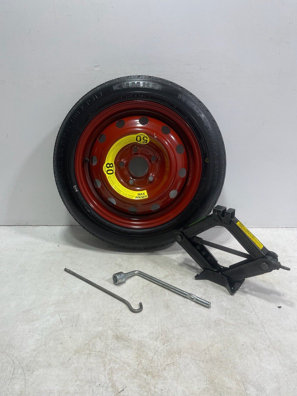 2010 - 2013 Kia Soul Spare wheel Tire & Jack Kit Compact Donut OEM T125/80D15