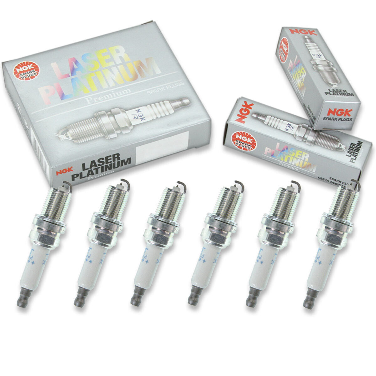 6 pc NGK 94460 PFR8S8EG Laser Platinum Spark Plugs for IK16TT 4701 101 905 zx