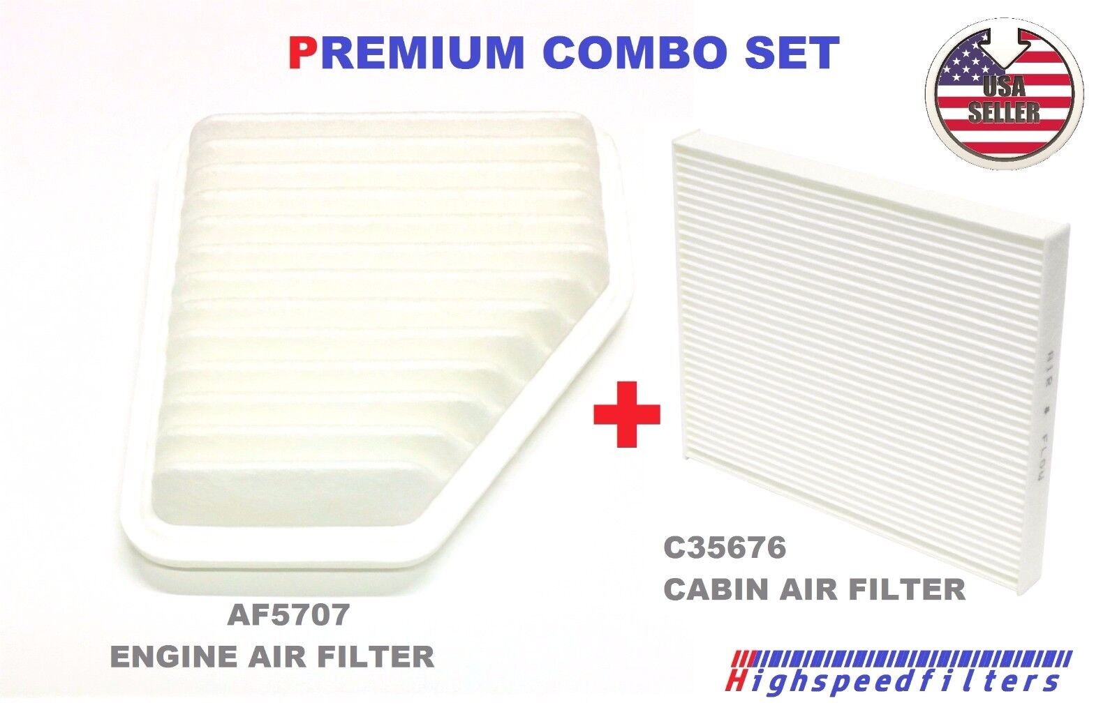 AF5707 C35676 COMBO SET ENGINE & CABIN AIR FILTER FOR COBALT PONTIAC G5 PURSUIT