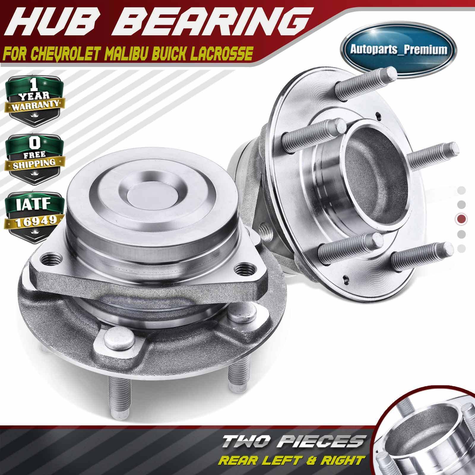 2x Front / Rear Wheel Hub Bearing Assembly for Chevy Malibu 16-21 Buick Envision