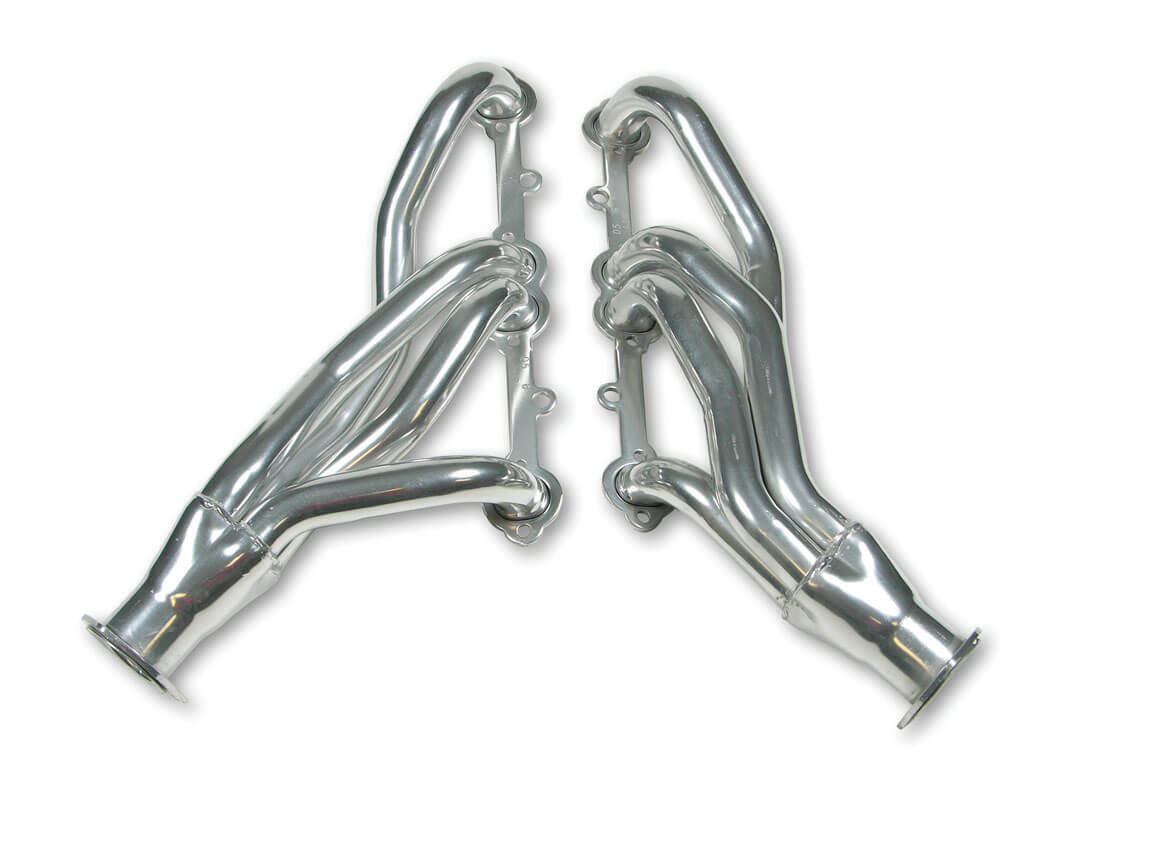 Flowtech Mild Steel Silver Metallic Length Tube Exhaust for Chevy Bel Air 71-75