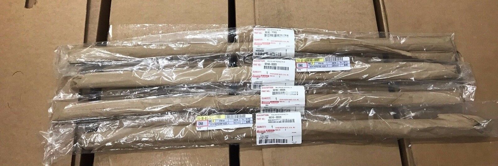 2007-2018 Toyota Tundra CrewMax Outer Door Belt Mouldings 4pc 