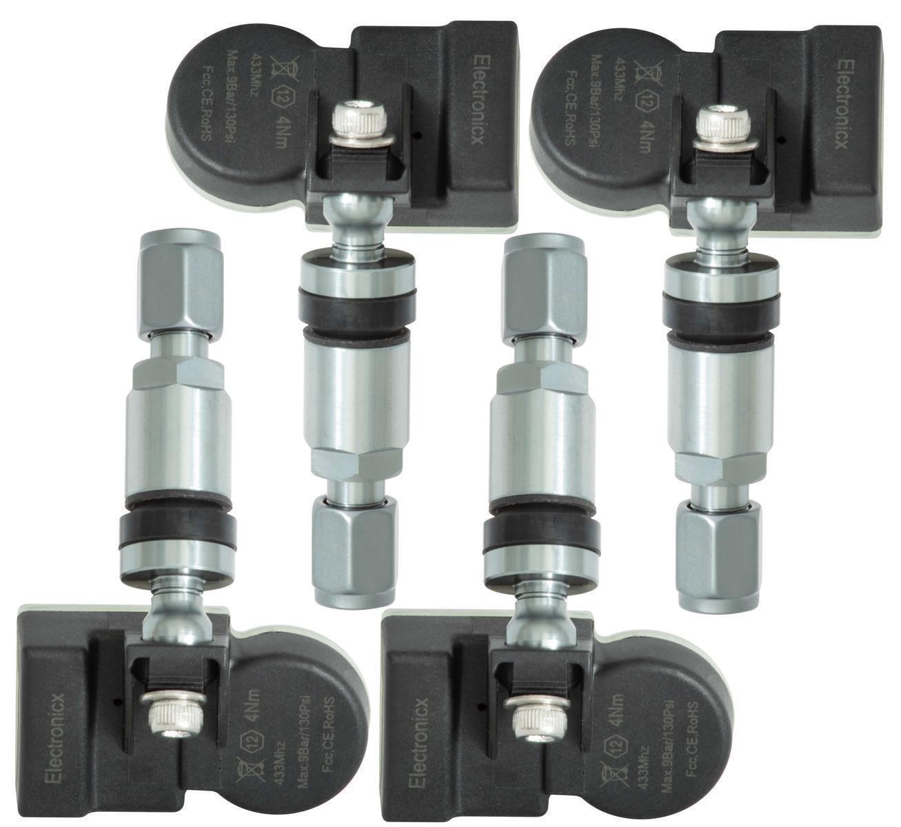 4 tire pressure sensors TPD sensors metal valve gunmetal for Pagani Zonda 01.20