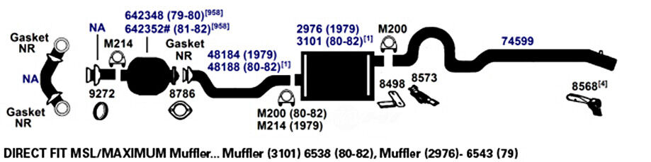 Exhaust Muffler Assembly AP Exhaust 7539 fits 07-12 Toyota Yaris