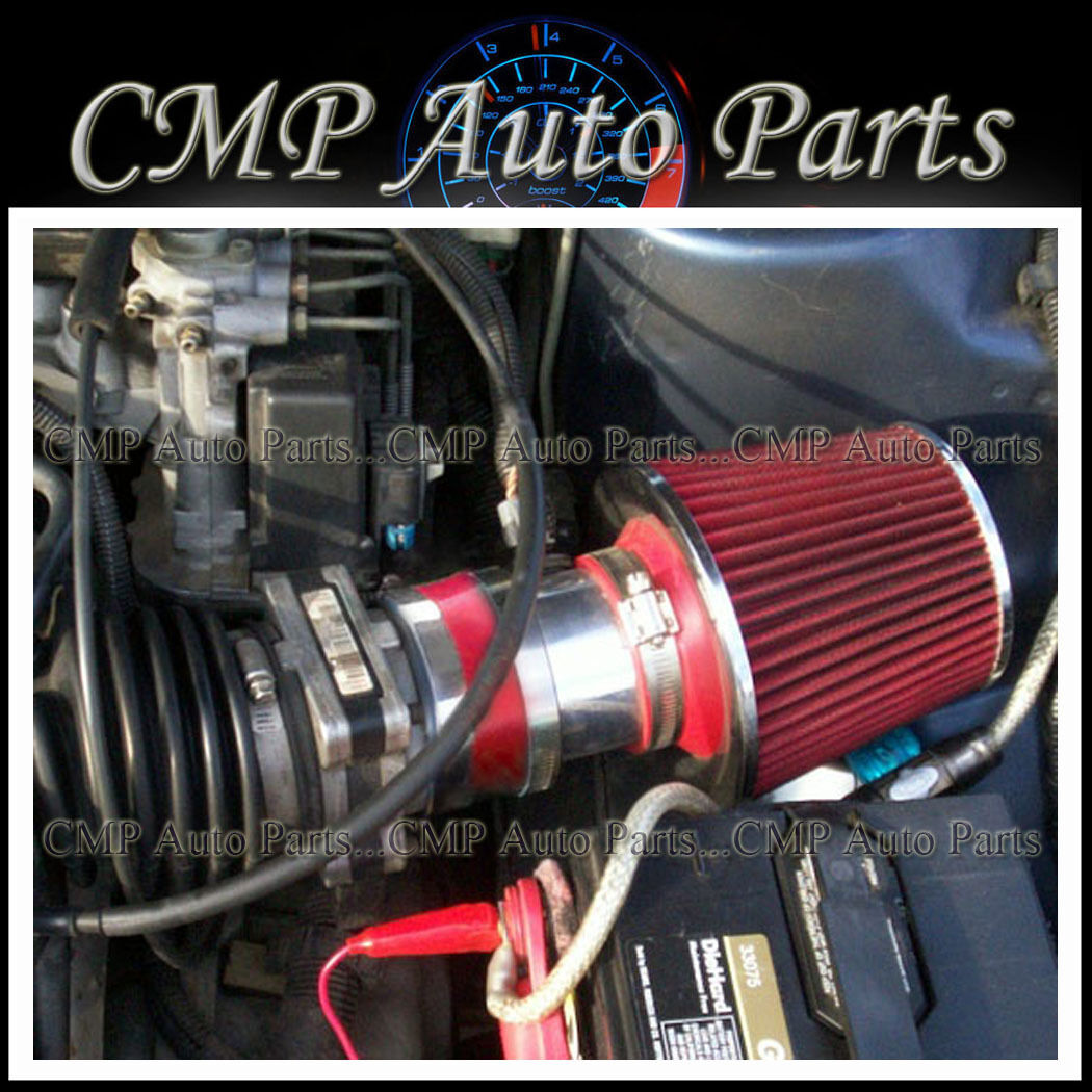 RED AIR INTAKE KIT FIT 1994-1996 CHEVY BERETTA CORSICA Z26 3.1 3.1L V6 