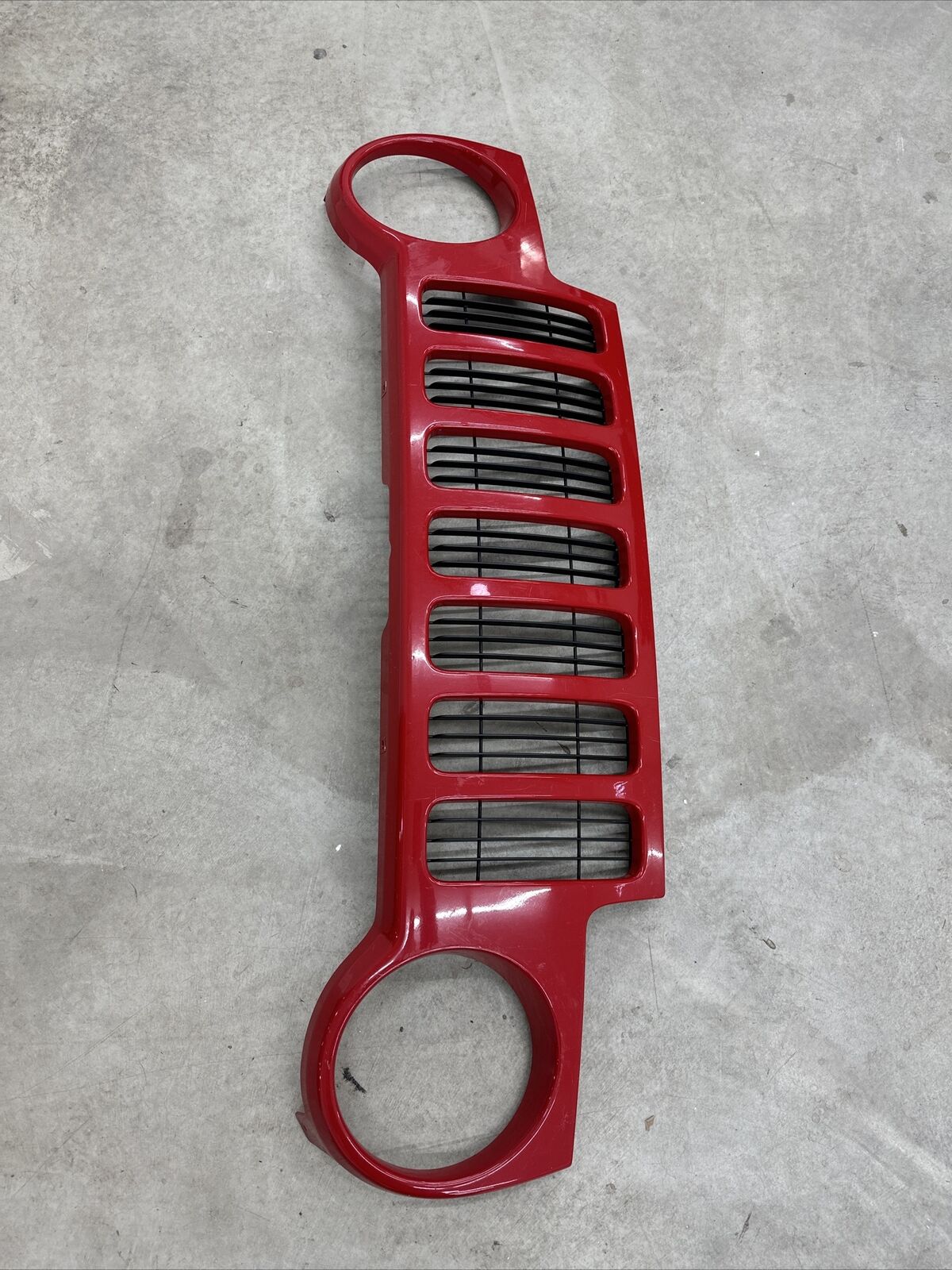02-04 Jeep Liberty Front End Header Panel Radiator Grille PR4 OEM Red Nice