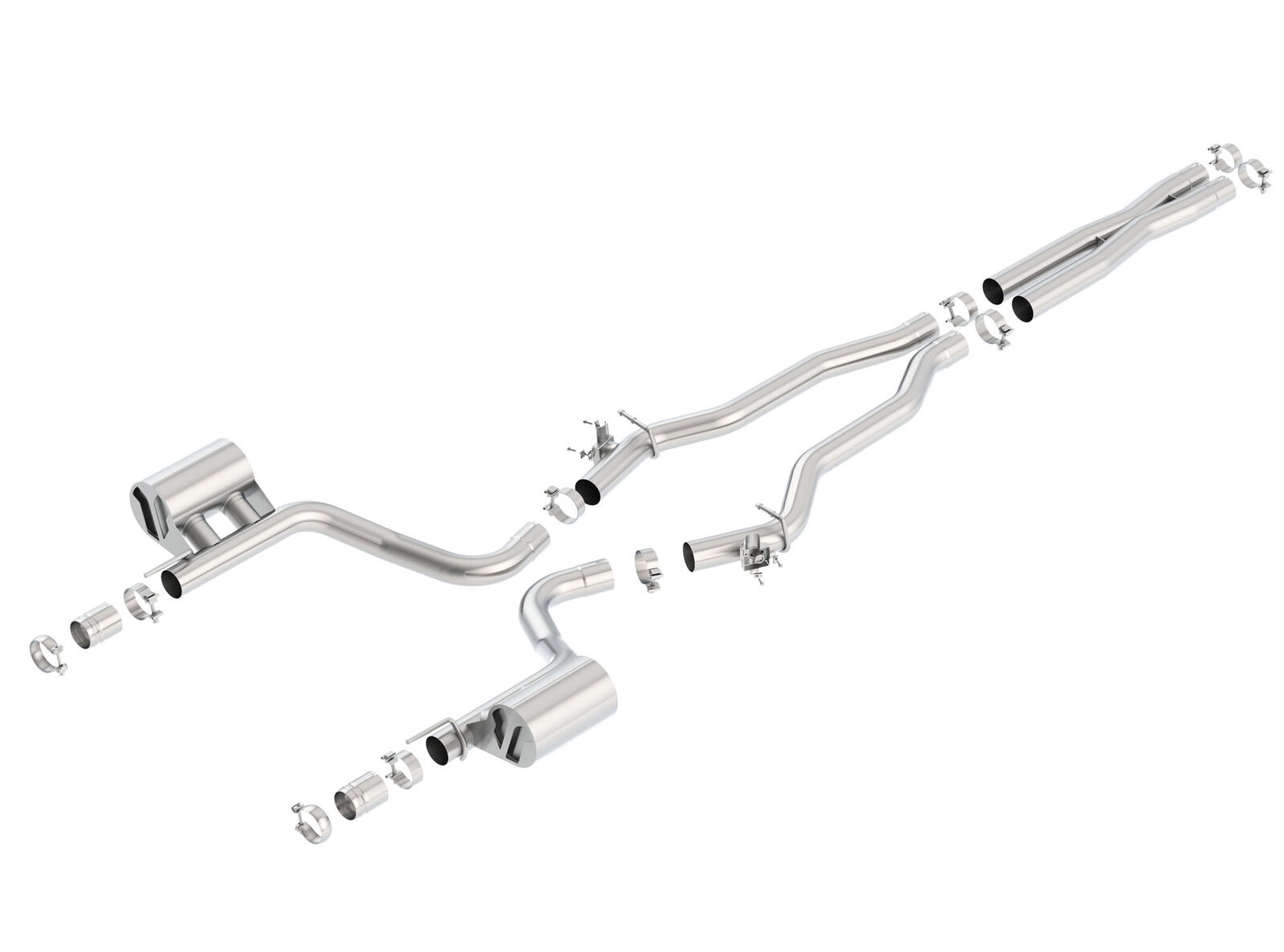 Borla ATAK Catback Exhaust w/ Valves w/o Tips For 15-16 Charger Hellcat 6.2L V8
